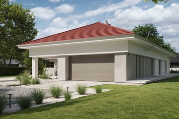 Projekt domu NewHouse 767 w2 red - parterowy dom o powierzchni 153,79 m², dach namiotowy - ujęcie 10