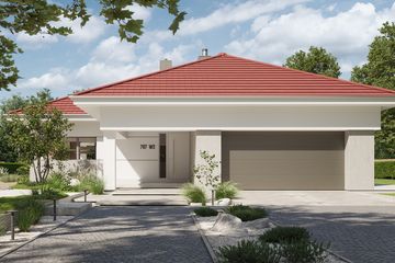 Projekt domu NewHouse 767 w2 red - parterowy dom o powierzchni 153,79 m², dach namiotowy - ujęcie 14