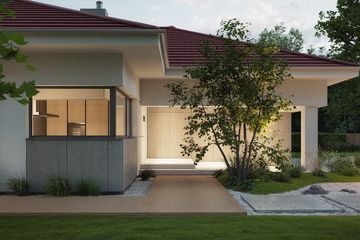 Projekt domu NewHouse 767 w2 red - parterowy dom o powierzchni 153,79 m², dach namiotowy - ujęcie 17