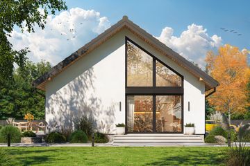 Projekt domu Granero B - parterowy dom o powierzchni 98 m², dach dwuspadowy - ujęcie 2