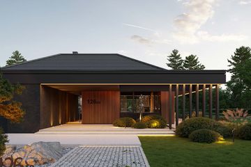 Projekt domu HomeKoncept 126 wariant 02 - parterowy dom o powierzchni 165,80 m², dach wielospadowy - ujęcie 2