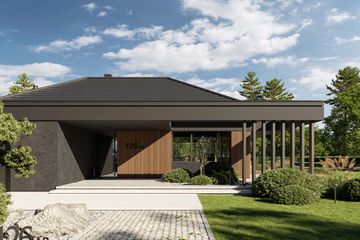 Projekt domu HomeKoncept 126 wariant 02 - parterowy dom o powierzchni 165,80 m², dach wielospadowy - ujęcie 3