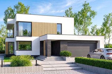 Projekt domu Perfetto modern - z pełnym piętrem dom o powierzchni 178,11 m², dach płaski - ujęcie 3