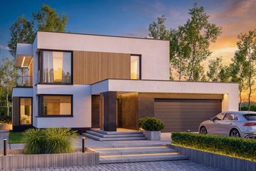 Projekt domu Perfetto modern - z pełnym piętrem dom o powierzchni 178,11 m², dach płaski - ujęcie 7