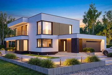 Projekt domu Perfetto modern - z pełnym piętrem dom o powierzchni 178,11 m², dach płaski - ujęcie 8