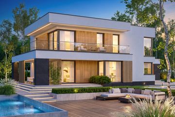 Projekt domu Perfetto modern - z pełnym piętrem dom o powierzchni 178,11 m², dach płaski - ujęcie 9