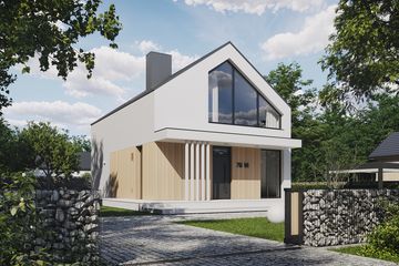 Projekt domu NewHouse 751 w1 - parterowy z poddaszem dom o powierzchni 95,06 m², dach dwuspadowy - ujęcie 4