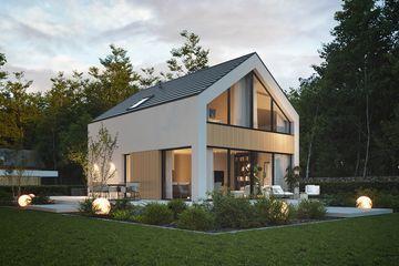 Projekt domu NewHouse 751 w1 - parterowy z poddaszem dom o powierzchni 95,06 m², dach dwuspadowy - ujęcie 12