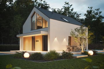 Projekt domu NewHouse 751 w1 - parterowy z poddaszem dom o powierzchni 95,06 m², dach dwuspadowy - ujęcie 16