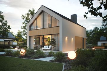Projekt domu NewHouse 751 w1 - parterowy z poddaszem dom o powierzchni 95,06 m², dach dwuspadowy - ujęcie 18