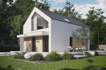 Projekt domu NewHouse 751 w1 - parterowy z poddaszem dom o powierzchni 95,06 m², dach dwuspadowy - ujęcie 17