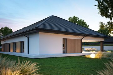 Projekt domu NewHouse 761 w3 plus - parterowy dom o powierzchni 162,04 m², dach kopertowy - ujęcie 10