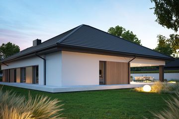 Projekt domu NewHouse 761 w2 plus - parterowy dom o powierzchni 161,45 m², dach kopertowy - ujęcie 9