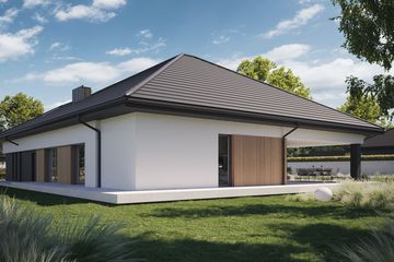 Projekt domu NewHouse 761 w2 plus - parterowy dom o powierzchni 161,45 m², dach kopertowy - ujęcie 10