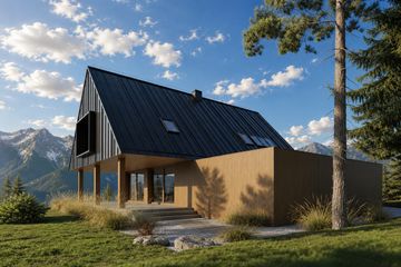 Projekt domu Beskidzki - parterowy z poddaszem dom o powierzchni 241,54 m², dach dwuspadowy - ujęcie 7
