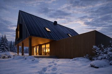 Projekt domu Beskidzki - parterowy z poddaszem dom o powierzchni 241,54 m², dach dwuspadowy - ujęcie 8