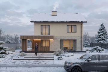 Projekt domu eko Typowy 83 - z pełnym piętrem dom o powierzchni 130,46 m², dach dwuspadowy - ujęcie 7