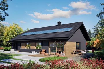 Projekt domu Mini 4 w. IV G1 plus - parterowy dom o powierzchni 100,05 m², dach dwuspadowy - ujęcie 5
