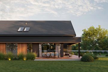 Projekt domu HomeKoncept 166 G2 wariant 03 - parterowy z poddaszem dom o powierzchni 126,16 m², dach dwuspadowy - ujęcie 9
