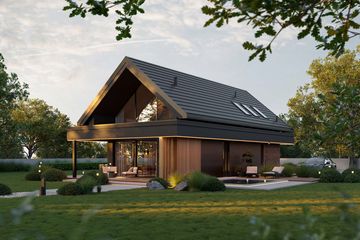 Projekt domu HomeKoncept 166 - parterowy z poddaszem dom o powierzchni 116,32 m², dach dwuspadowy - ujęcie 15