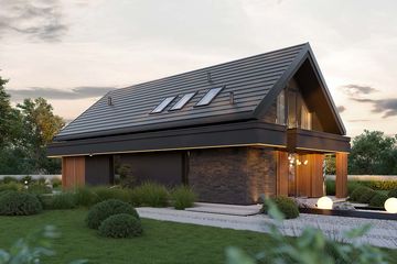Projekt domu HomeKoncept 166 - parterowy z poddaszem dom o powierzchni 116,32 m², dach dwuspadowy - ujęcie 18