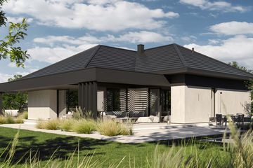 Projekt domu Homekoncept 138 wariant 02 - parterowy dom o powierzchni 141,53 m², dach wielospadowy - ujęcie 8