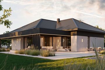 Projekt domu Homekoncept 138 wariant 02 - parterowy dom o powierzchni 141,53 m², dach wielospadowy - ujęcie 9