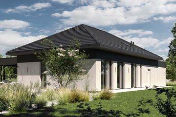 Projekt domu Homekoncept 138 wariant 02 - parterowy dom o powierzchni 141,53 m², dach wielospadowy - ujęcie 18