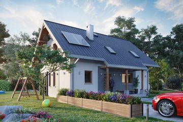  Projekt domu Malachit (441) (KRD1143) - projekt domu parterowego z poddaszem - Zdjęcie 4