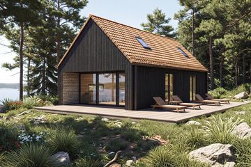Projekt domu Halo - 3 - parterowy z poddaszem dom o powierzchni 64,32 m², dach dwuspadowy - ujęcie 7