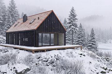 Projekt domu Halo - 3 - parterowy z poddaszem dom o powierzchni 64,32 m², dach dwuspadowy - ujęcie 10