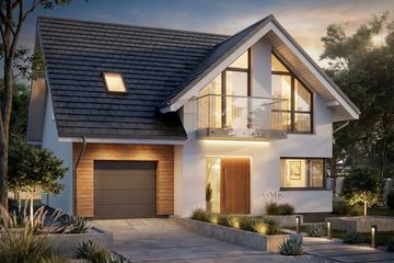 Projekt domu Krajobrazy 126 - parterowy z poddaszem dom o powierzchni 121,08 m², dach dwuspadowy - ujęcie 3