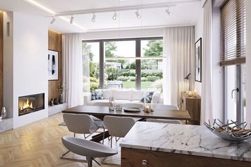 Projekt domu Krajobrazy 126 - parterowy z poddaszem dom o powierzchni 121,08 m², dach dwuspadowy - ujęcie 4