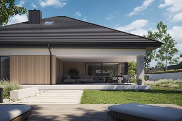 Projekt domu NewHouse 761 w5 S - parterowy dom o powierzchni 149,68 m², dach kopertowy - ujęcie 7