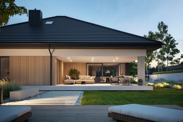 Projekt domu NewHouse 761 w5 S - parterowy dom o powierzchni 149,68 m², dach kopertowy - ujęcie 8