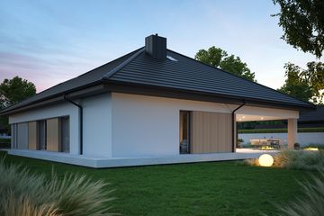 Projekt domu NewHouse 761 w5 S - parterowy dom o powierzchni 149,68 m², dach kopertowy - ujęcie 10