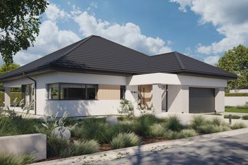 Projekt domu NewHouse 761 w4 S - parterowy dom o powierzchni 143,92 m², dach kopertowy - ujęcie 2