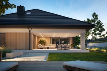 Projekt domu NewHouse 761 w4 S - parterowy dom o powierzchni 143,92 m², dach kopertowy - ujęcie 7
