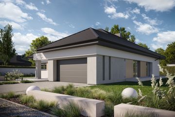 Projekt domu NewHouse 761 w4 S - parterowy dom o powierzchni 143,92 m², dach kopertowy - ujęcie 12