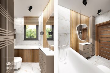 Projekt domu APS 353 wariant 4 - parterowy dom o powierzchni 100 m², dach dwuspadowy - ujęcie 6