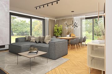 Projekt domu APS 353 wariant 4 - parterowy dom o powierzchni 100 m², dach dwuspadowy - ujęcie 8