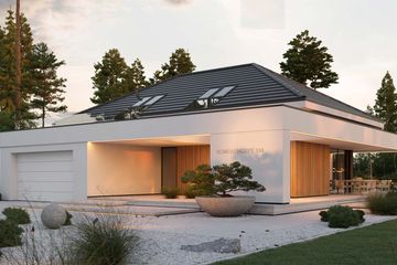 Projekt domu HomeKoncept 158 - parterowy z poddaszem dom o powierzchni 185,30 m², dach wielospadowy - ujęcie 6