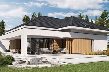 Projekt domu HomeKoncept 158 - parterowy z poddaszem dom o powierzchni 185,30 m², dach wielospadowy - ujęcie 13