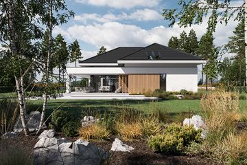 Projekt domu HomeKoncept 158 - parterowy z poddaszem dom o powierzchni 185,30 m², dach wielospadowy - ujęcie 14