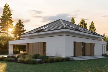 Projekt domu HomeKoncept 158 - parterowy z poddaszem dom o powierzchni 185,30 m², dach wielospadowy - ujęcie 17