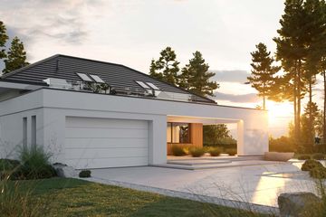 Projekt domu HomeKoncept 158 - parterowy z poddaszem dom o powierzchni 185,30 m², dach wielospadowy - ujęcie 18