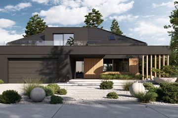 Projekt domu Homekoncept 158 wariant 01 - parterowy z poddaszem dom o powierzchni 185,78 m², dach wielospadowy - ujęcie 5