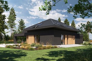 Projekt domu Homekoncept 158 wariant 01 - parterowy z poddaszem dom o powierzchni 185,78 m², dach wielospadowy - ujęcie 15