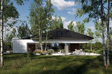 Projekt domu Homekoncept 133 wariant 02 - parterowy dom o powierzchni 140,36 m², dach kopertowy - ujęcie 6