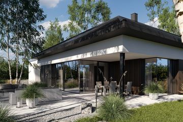 Projekt domu Homekoncept 133 wariant 02 - parterowy dom o powierzchni 140,36 m², dach kopertowy - ujęcie 8